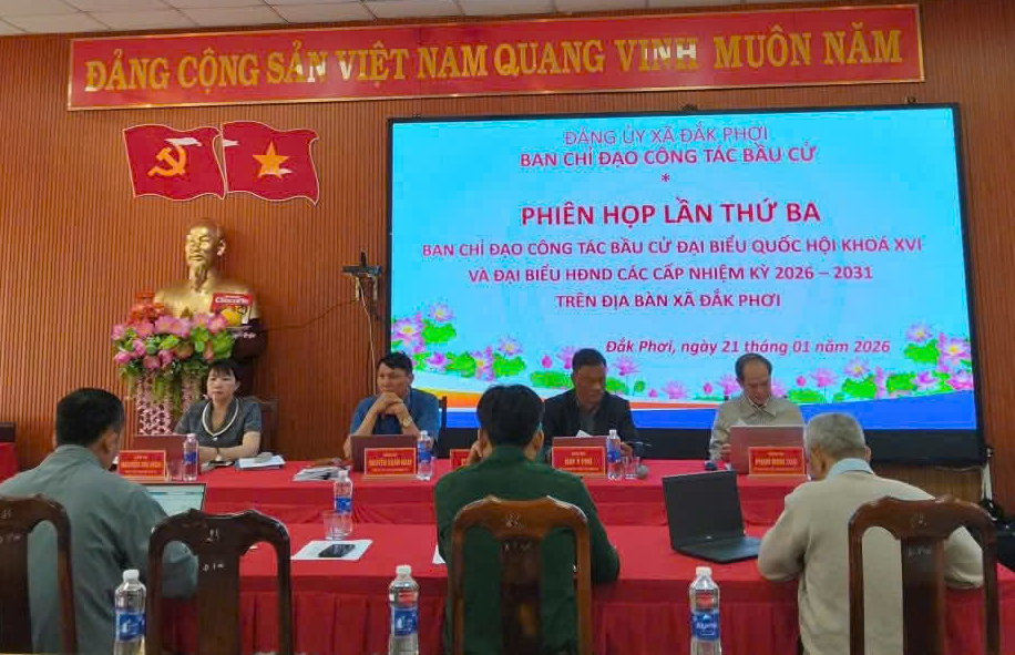 Họp Ban Chỉ đạo công tác bầu cử đại biểu Quốc hội khóa XVI và  đại biểu Hội đồng nhân dân các cấp nhiệm kỳ 2026 - 2031